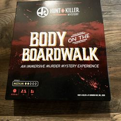 Body On The Boardwalk Murder Mystery Game (played once, solution card still sealed!)