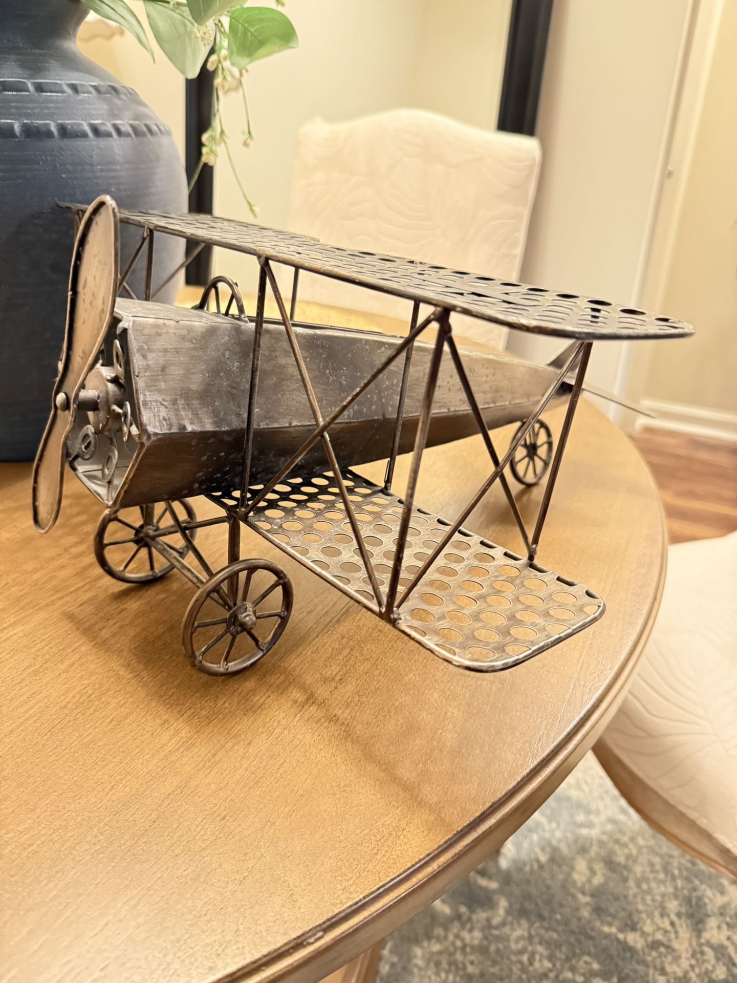 Metal Decor Large Plane