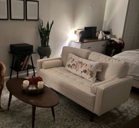 Cream Loveseat