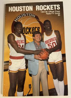 Houston Rockets 1984-85 Official Press Radio-TV Guide