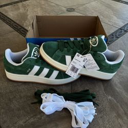 Mens Adidas Original Campus 00s Green/White