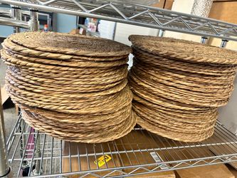 Woven Seagrass Round Placemats Set