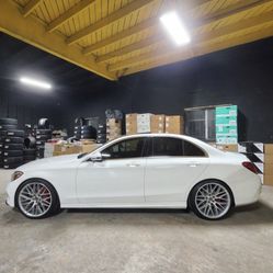 20 INCH NEW WHEELS STAGGERED FOR MERCEDES BENZ C300 E300 C43 E53 !!