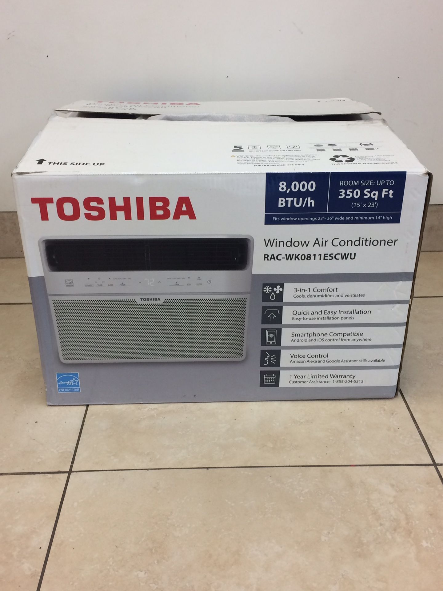 Toshiba 8,000 BTU WINDOW UNIT ac