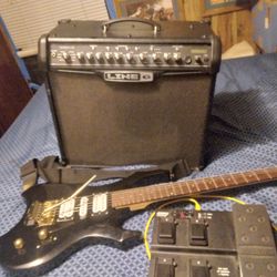 Spider 75 Amp Line 6 And Guitar Electric Great Christmas Gift For Y'all