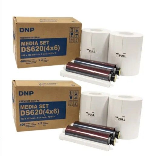 DNP 2x 4x6" Dye Sub Media for DS620A Printer