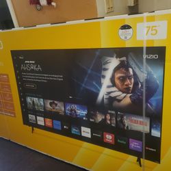 75" Vizio Chromcast Smart Tv Streaming Apps 4k  New Only Open To Take Pics.  Great Quality Pic 