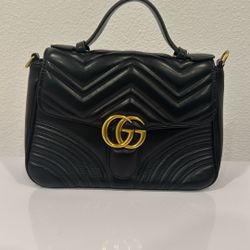 Brand New GG Leather Bag With Leather Chain Strap