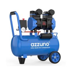 AZZUNO 8 Gallon Air Compressor, 4.2CFM@90PSI Oil Free Air Compressor Tank & Max.145PSI Pressure, 70 dB Ultra Quiet Compressor for Auto Repair, Tire In