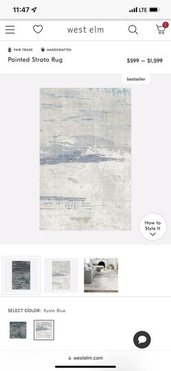 West Elm Painted Strata Rug