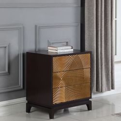 New Modern 3  Drawer End Table Nightstand Storage Mini Cabinet 