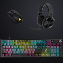 Corsair K70 3 Piece Gaming Bundle Mechanical Keyboard, Wireless Mouse Headset Revival Series