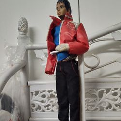 Original Michael Jackson Action Figure. Includes Silver Socks, Gloves And Has Stand As Well 
