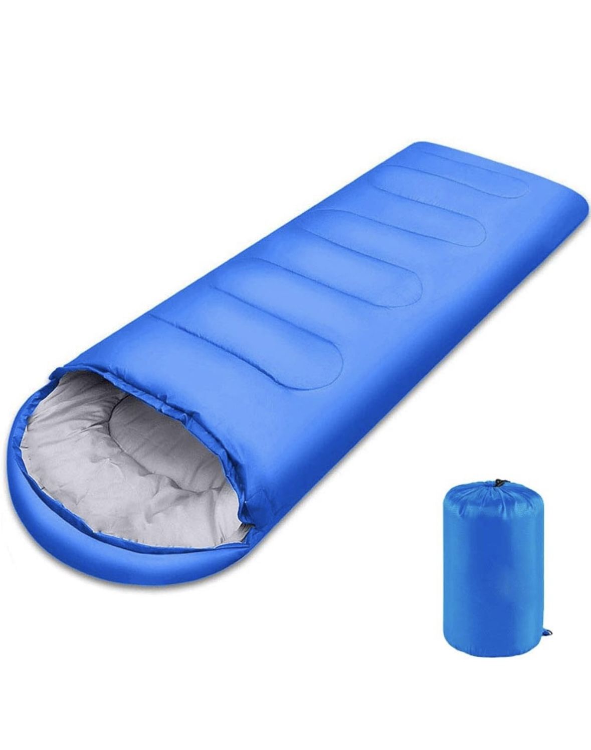 Open box Flavorland Sleeping Bag, Lightweight 3 Season Weather Sleep Bags for Kids Adults Girls Women, Microfiber Filled 5-20 Degree for Backpacking/H
