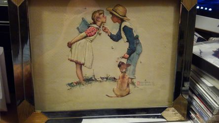 Norman Rockwell w/frame