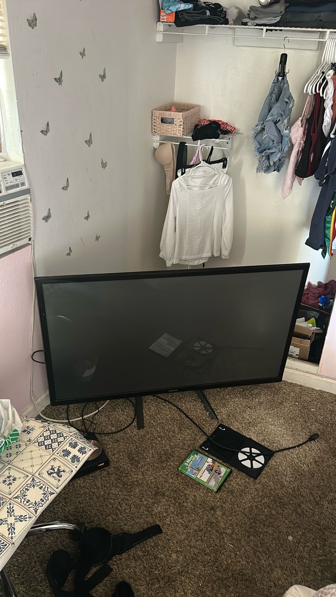 Black 46inch Samsung Plasma TV