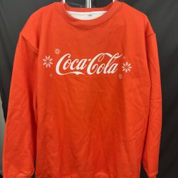 Coca-Cola Red Crewneck Sweatshirt – Size Large – Limited Promo Merch 