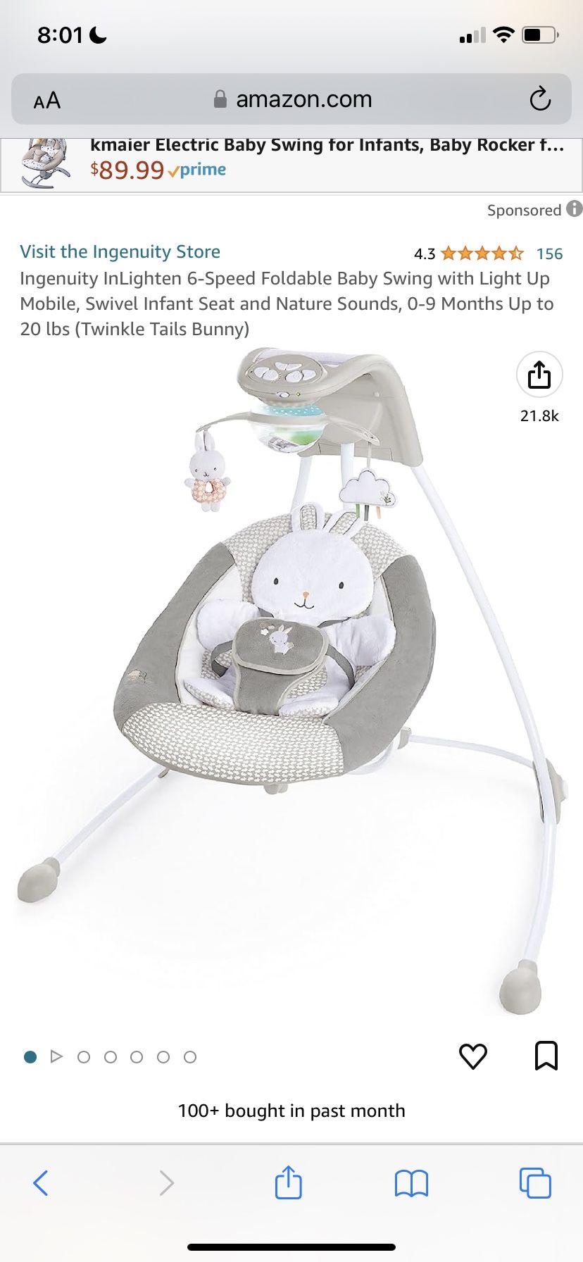 Ingenuity Baby Swing 