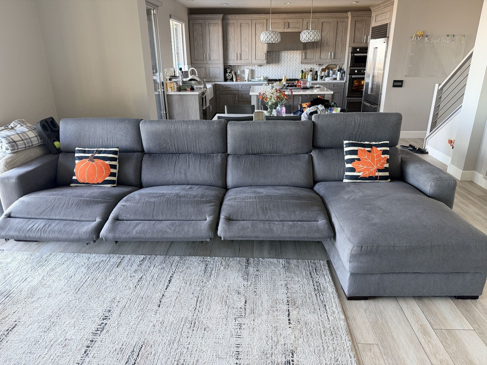 Sofa W/recliner And Chase