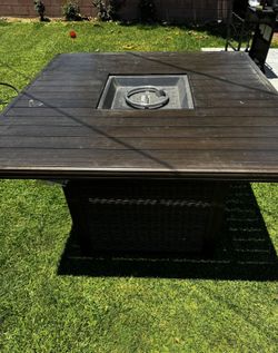 Ashley Paradise Trail Bar Table w/ Fire Pit (56” Square)