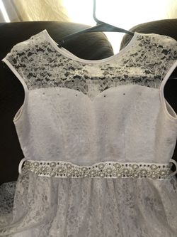 Girl white dress size 10