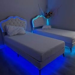 LED Bunk Beds (FRAMES ONLY) $150 For Both
