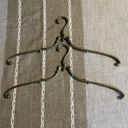 Heavy Antique Brass Hangers From Germany