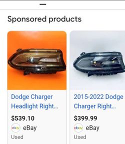 2000 through 2005 Dodge charger headlight