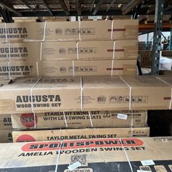 Swing Sets And Trampolines. 