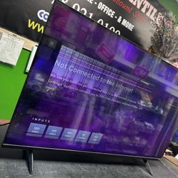 50" Smart Vizio Tv/ Sold As Is/ It Shows Lines In The Screen