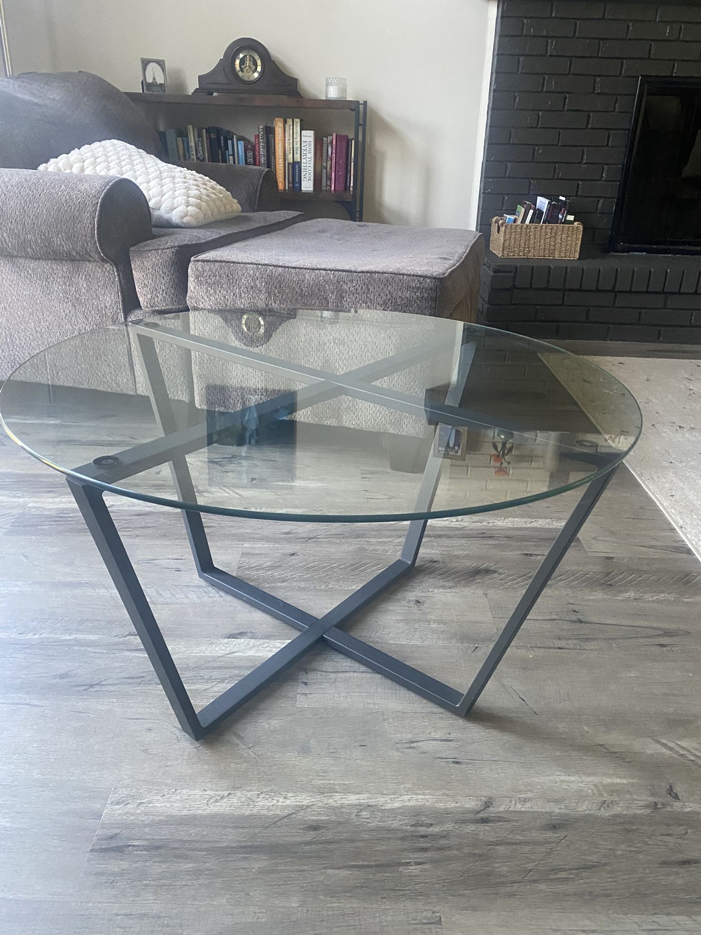 33” Glass Coffee Table