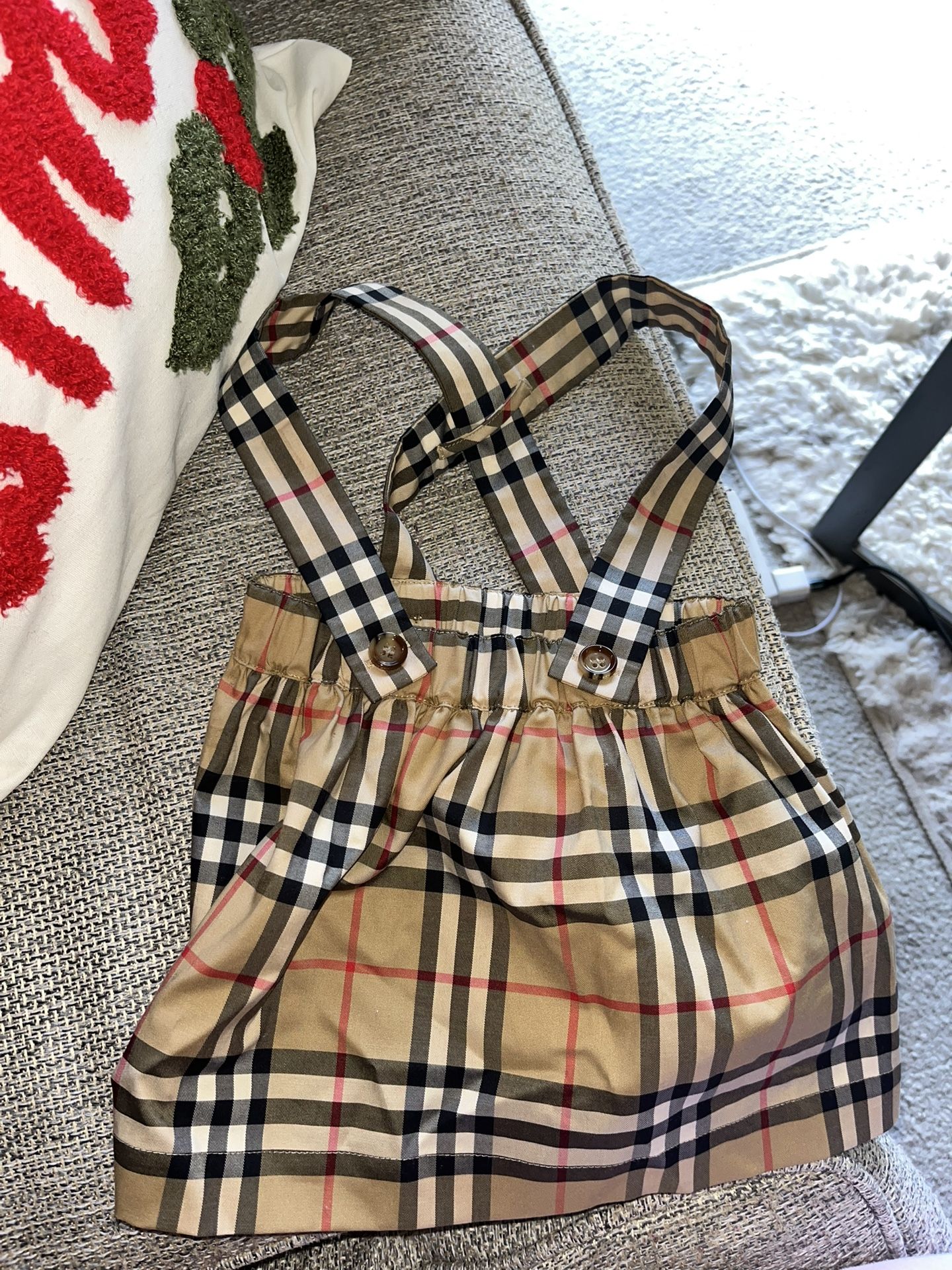 🆕Burberry Baby Girl 6 Months (68CM) Overall Dress