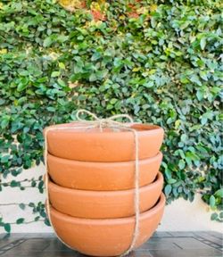 Set of 4 Bowl Pot Planters