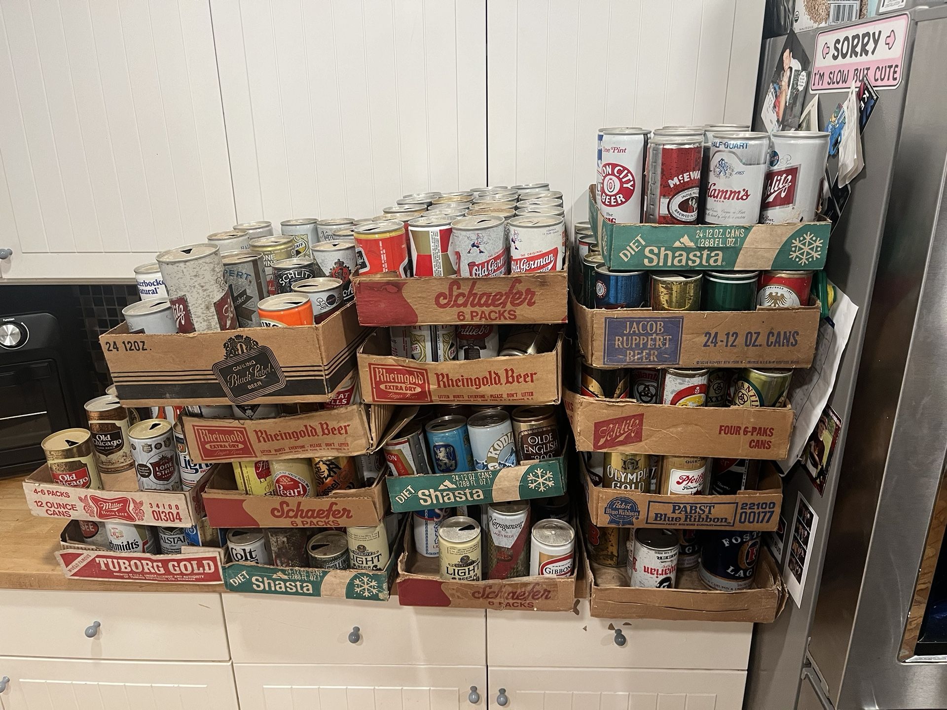Old Vintage Beer Cans 60s-70s
