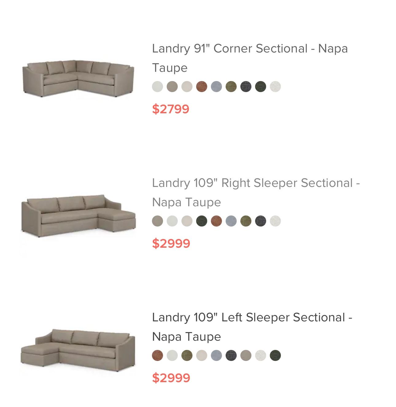 Brand New Article Sectional