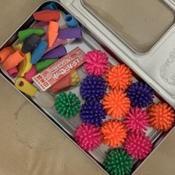 Spiky Hedge Balls & Erasers