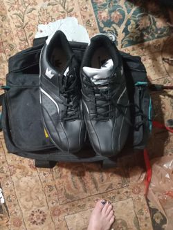 bowling shoes and two balls 150 OBO 