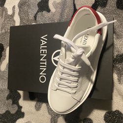 Valentino ( Fabi white - Red ) Designer Shoes  #New S-7 