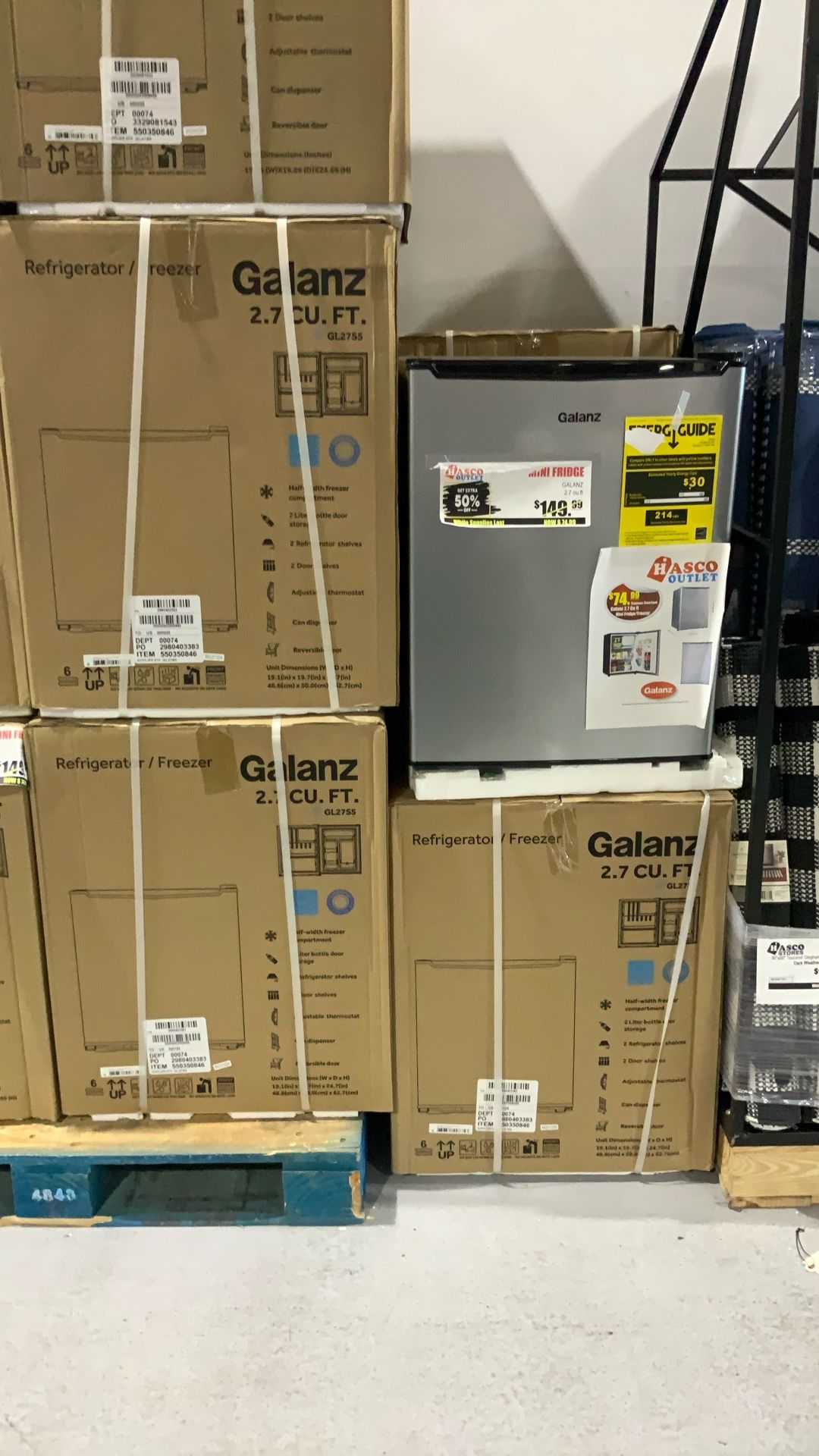 GALANZ Mini Fridge 2.7 