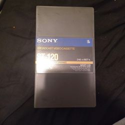 Blank Sony VHS Tape