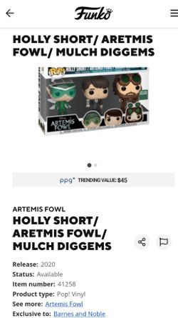 Funko Pop! Artemis Fowl - Artemis, Mulch and Holly - 3-Pack