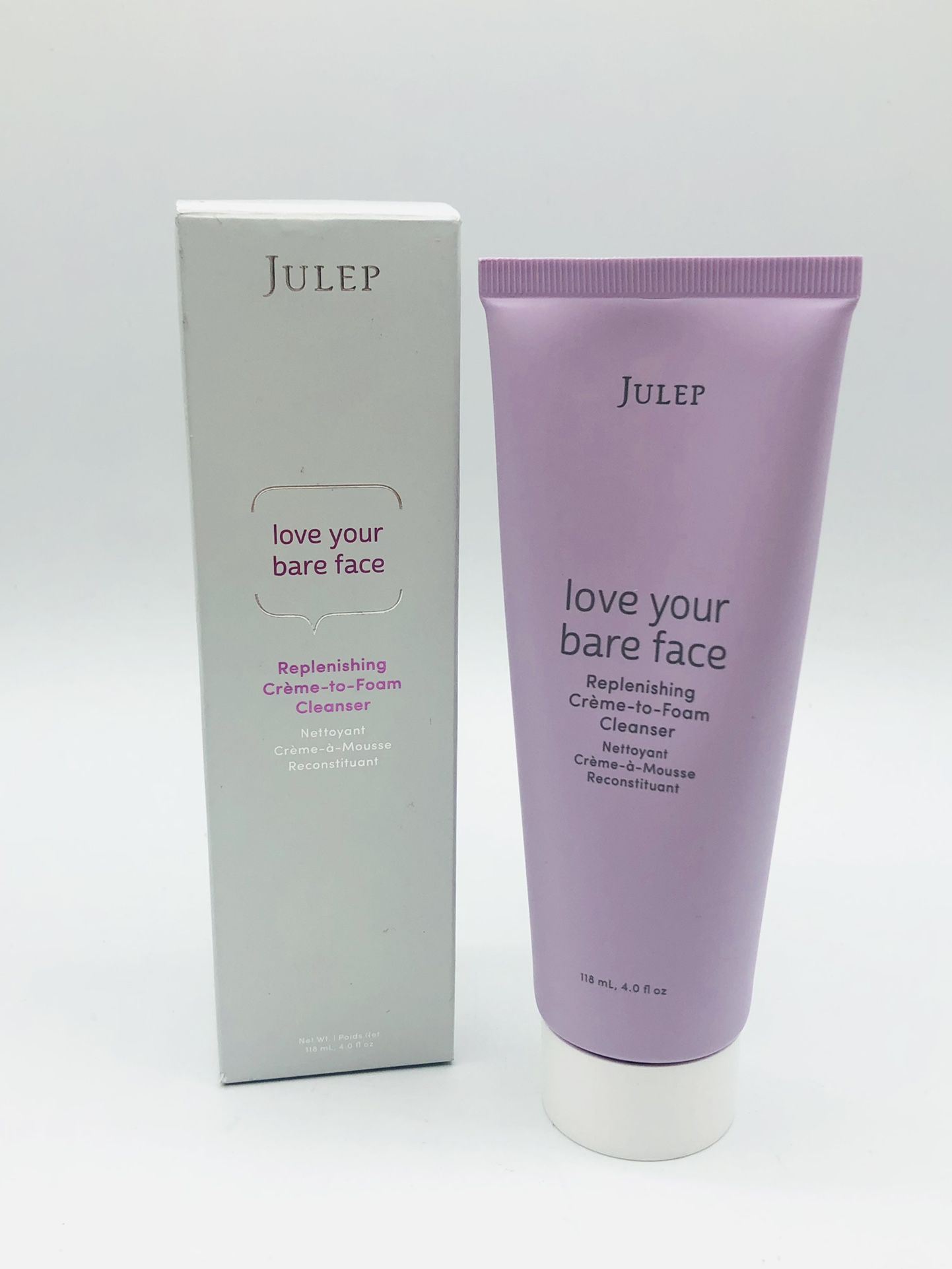 Julep Love Your Bare Face Replenishing Creme to Foam Cleanser 4.0 fl oz. NEW