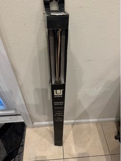 Umbra Chrome Drapery Rod 36” - 66” New in box