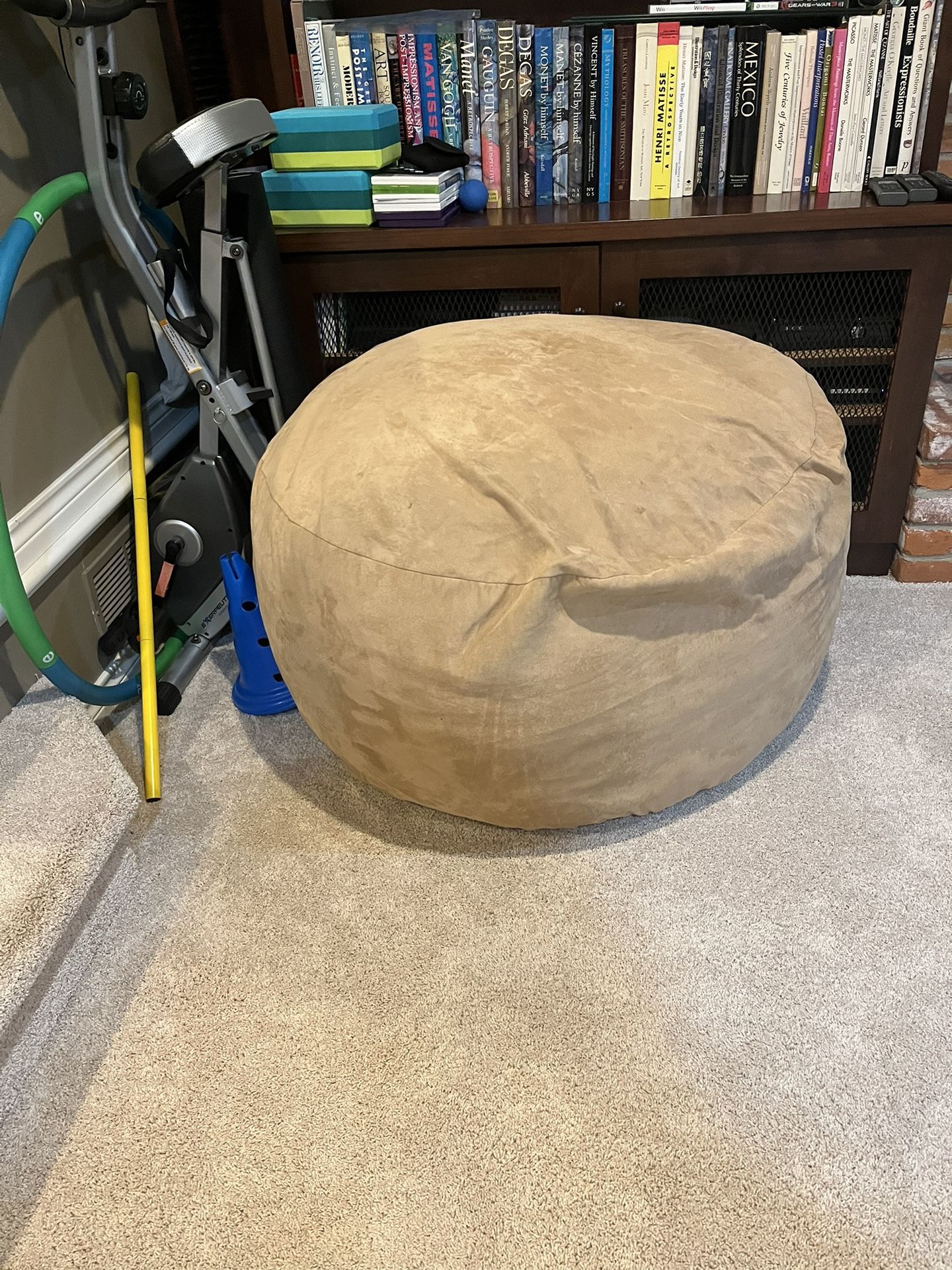 Large Khaki Bean Bag