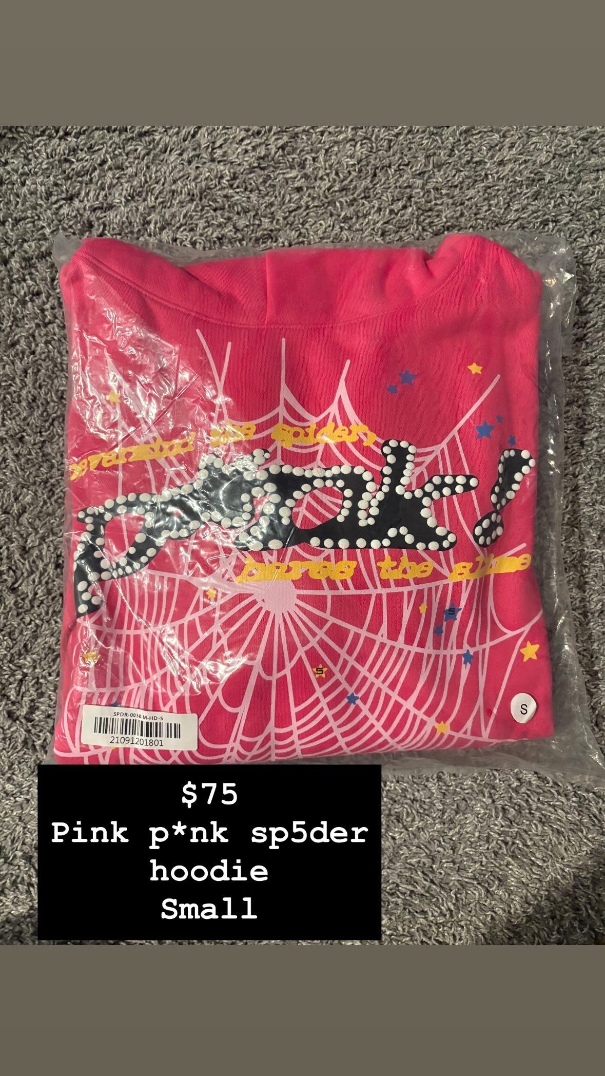 Pink P*nk Sp5der Hoodie
