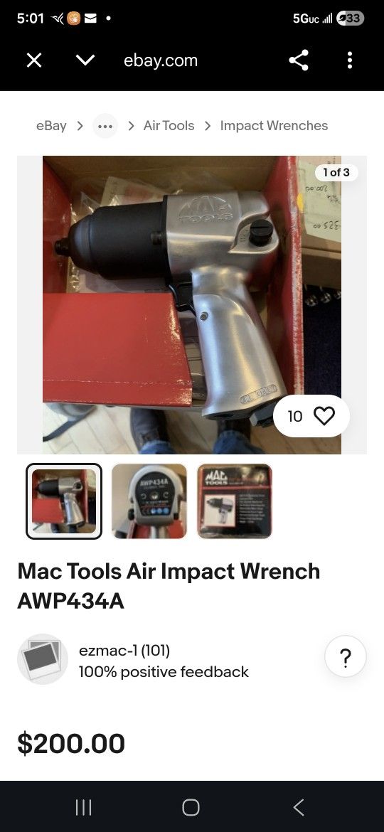 Mac Tools Air Impact Wrench
