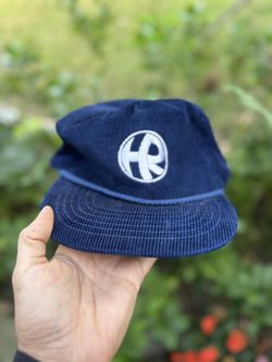 Vintage Blue Corduroy Cap 