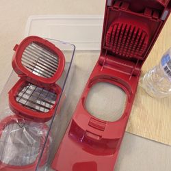 Produce kitchen dicer and storage 