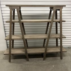 Light Tone/Grey Wooden Bookshelf