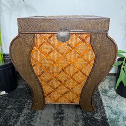 End Table Storage Vintage Trunk